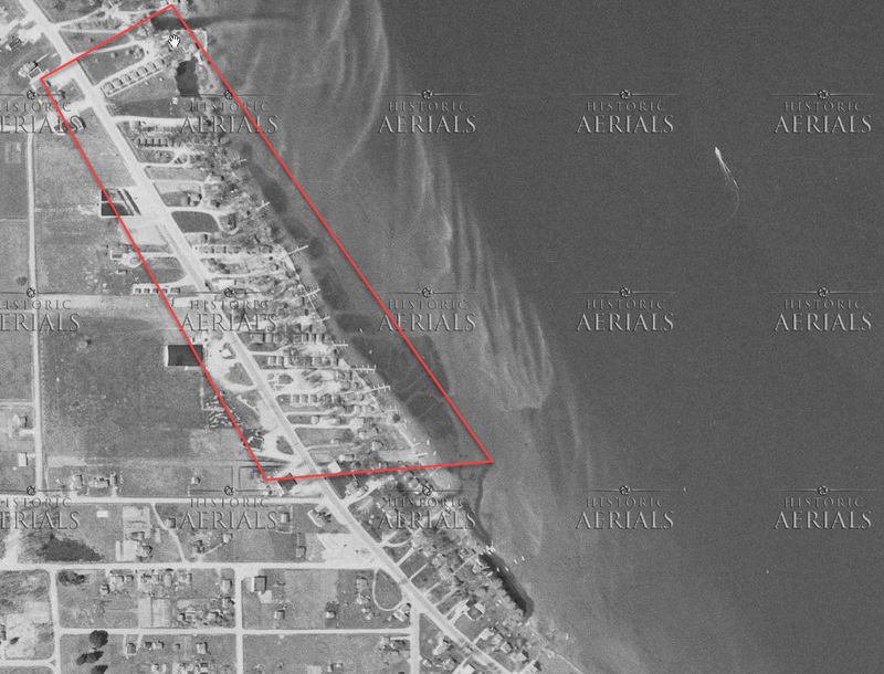 Taylors Modern Resort - 1954 Aerial (newer photo)